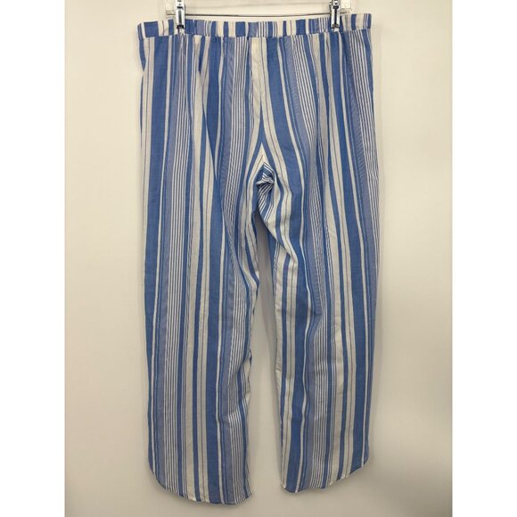 Polo Ralph Lauren Yarn Dyed Striped Petal Swim Cover Up Pant Blue Large - Picture 6 of 8